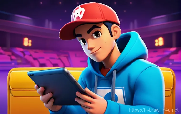 브롤스타즈 크레딧 시스템 이해하기 - **Prompt:** A dynamic and colorful illustration of a young, diverse group of teenage friends (around...